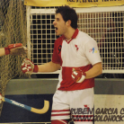 En Manel Garcia celebrant el seu gran gol.